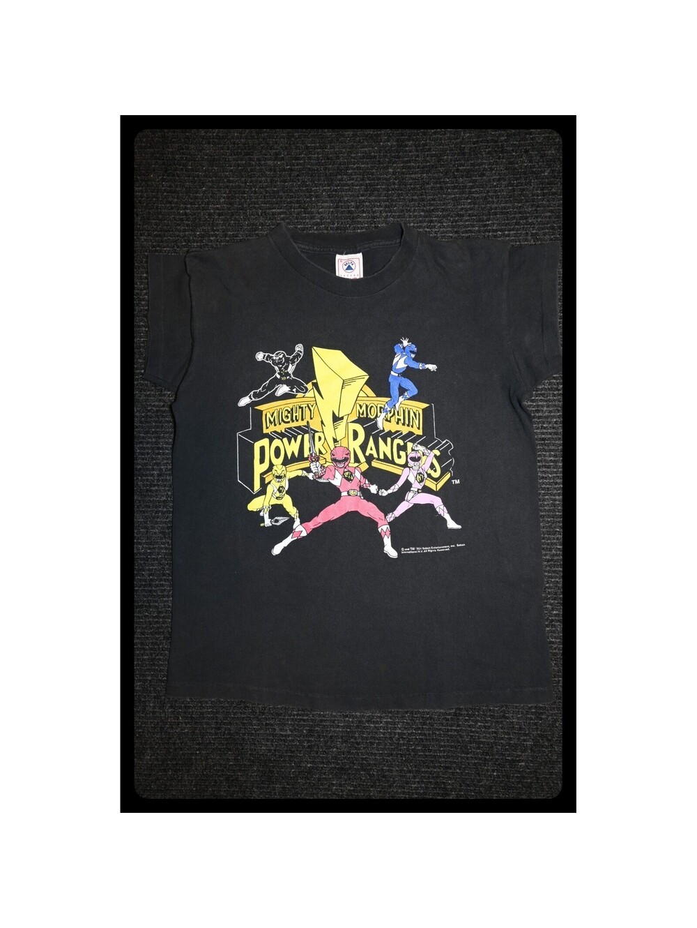 Vintage Mighty Morphin Power Rangers Graphic T-Shirt. Mens XS-Boys L- Womens S/M